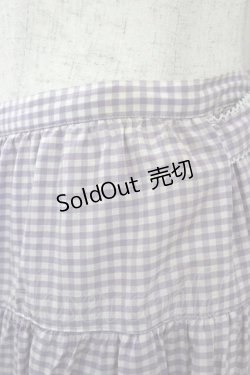 画像2: PINK HOUSE / ギンガムチェックスカート  ラベンダーＸ白チェック I-26-01-10-113-LO-BL-SA-ZI