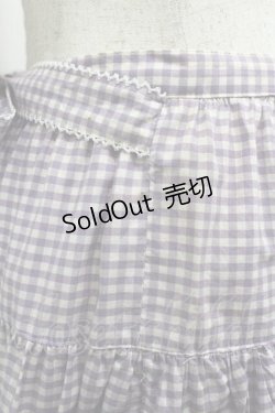 画像3: PINK HOUSE / ギンガムチェックスカート  ラベンダーＸ白チェック I-26-01-10-113-LO-BL-SA-ZI