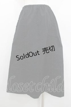 画像2: PINK HOUSE / 縦フリル&ピンタックローンスカート  ブラック I-26-01-10-114-LO-SK-SA-ZI