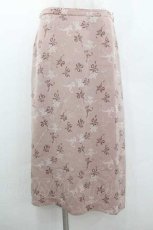 画像1: INGEBORG / リボン柄裾ボタンスカート LL ピンク I-26-01-10-115-LO-SK-SA-ZI (1)