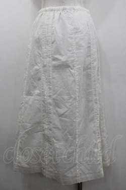 画像2: PINK HOUSE / 縦フリル&ピンタックローンスカート  アイボリー I-26-01-10-117-LO-SK-SA-ZI