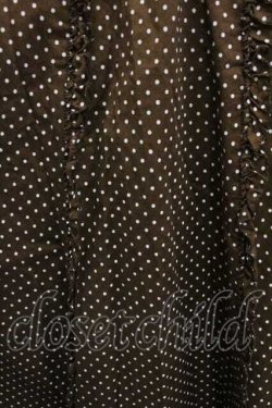 画像3: PINK HOUSE / 水玉柄縦フリルスカート  ブラウン I-26-01-10-120-LO-SK-SA-ZI