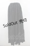 INGEBORG / シワ加工スカート M ブラック I-26-01-10-122-LO-SK-SA-ZI