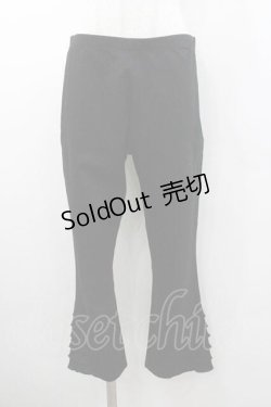 画像1: INGEBORG / 裾サイドストレッチレギンス 11号 ブラック I-26-01-10-124-LO-PA-SA-ZI