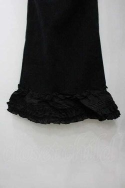 画像3: PINK HOUSE / 裾フリル七分丈レギンス  黒 I-26-01-10-125-LO-PA-SA-ZI