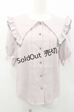 画像1: MA*RS / セーラー三角襟ブラウス  ピンクＸ黒 I-26-01-10-002-EL-BL-SA-ZI