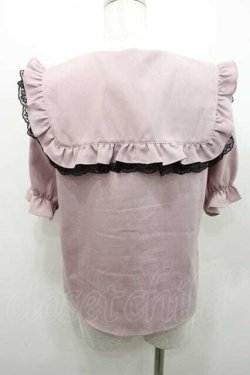 画像2: MA*RS / セーラー三角襟ブラウス  ピンクＸ黒 I-26-01-10-002-EL-BL-SA-ZI