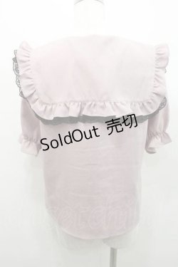 画像2: MA*RS / セーラー三角襟ブラウス  ピンクＸ黒 I-26-01-10-002-EL-BL-SA-ZI