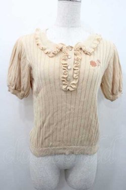 画像1: axes femme POETIQUE / チュッパチャプス ニットポロ  オレンジ I-26-01-10-013-AX-TO-SA-ZI