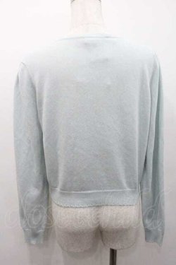 画像2: Secret Honey / リボンチュールくりぬきニットカーディガン  サックス I-26-01-10-014-CA-TO-SA-ZI