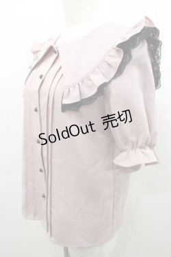 画像4: MA*RS / セーラー三角襟ブラウス  ピンクＸ黒 I-26-01-10-002-EL-BL-SA-ZI