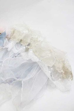 画像4: NINEODES（海外ロリィタ） / 海月&フラワープリントチュールパール重ねジャンパースカート  ピンク I-26-01-13-047-0-OP-SA-ZI