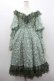 画像1: Neo-Ludwig / フラワーレースハイネックワンピース  グリーンＸ白 I-26-01-13-048-0-OP-SA-ZI (1)