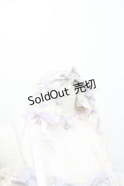 画像2: Bramblerose / リボンフラワーレースボリュームジャンパースカートセット  白ＸサックスＸラベンダー I-26-01-13-055-0-OP-SA-ZI