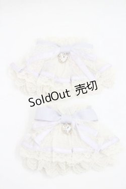 画像5: Bramblerose / リボンフラワーレースボリュームジャンパースカートセット  白ＸサックスＸラベンダー I-26-01-13-055-0-OP-SA-ZI