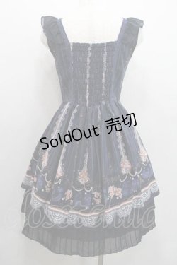 画像2: axes femme / ストライプパリメルヘン柄ワンピース  ネイビー I-26-01-13-058-AX-OP-SA-ZI