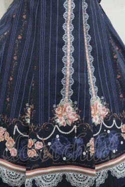 画像4: axes femme / ストライプパリメルヘン柄ワンピース  ネイビー I-26-01-13-058-AX-OP-SA-ZI