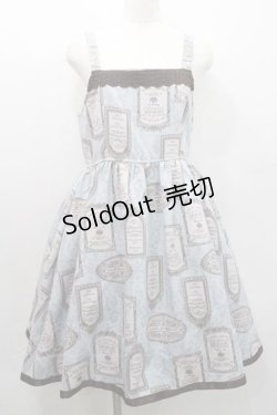 画像1: axes femme / アンティークラベルptワンピース  サックスＸピンク I-26-01-13-059-AX-OP-SA-ZI