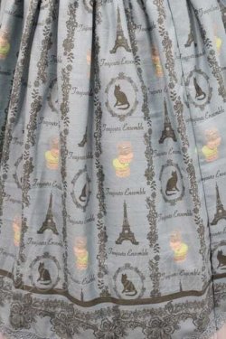 画像4: axes femme / Paris柄ワンピース  青 I-26-01-13-060-AX-OP-SA-ZI