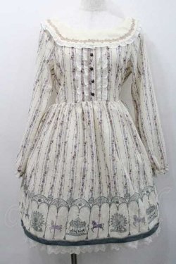 画像1: axes femme / オフショル遊園地柄ワンピース Ｍ 生成り I-26-01-13-062-AX-OP-TE-ZI