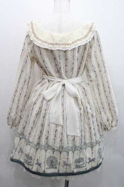 画像2: axes femme / オフショル遊園地柄ワンピース Ｍ 生成り I-26-01-13-062-AX-OP-TE-ZI