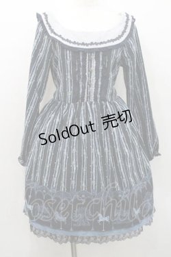 画像1: axes femme / オフショル遊園地柄ワンピース Ｍ ネイビー I-26-01-13-063-AX-OP-TE-ZI