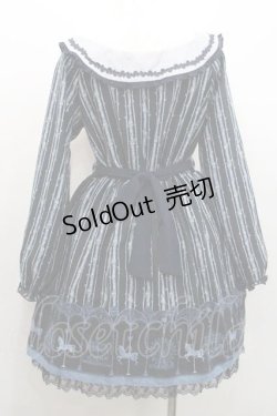 画像2: axes femme / オフショル遊園地柄ワンピース Ｍ ネイビー I-26-01-13-063-AX-OP-TE-ZI