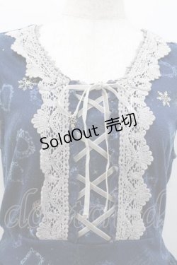 画像3: axes femme / オーナメント柄チュニック Ｍ ネイビー I-26-01-13-066-AX-OP-TE-ZI