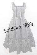 m petit by misako / TT*AOKストライプジャンパースカート S 濃灰 I-26-01-13-069-LO-OP-SA-ZI