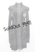 Ozz Croce / ハイネックZIP長袖ワンピース  黒 I-26-01-13-081-OO-OP-SA-ZI