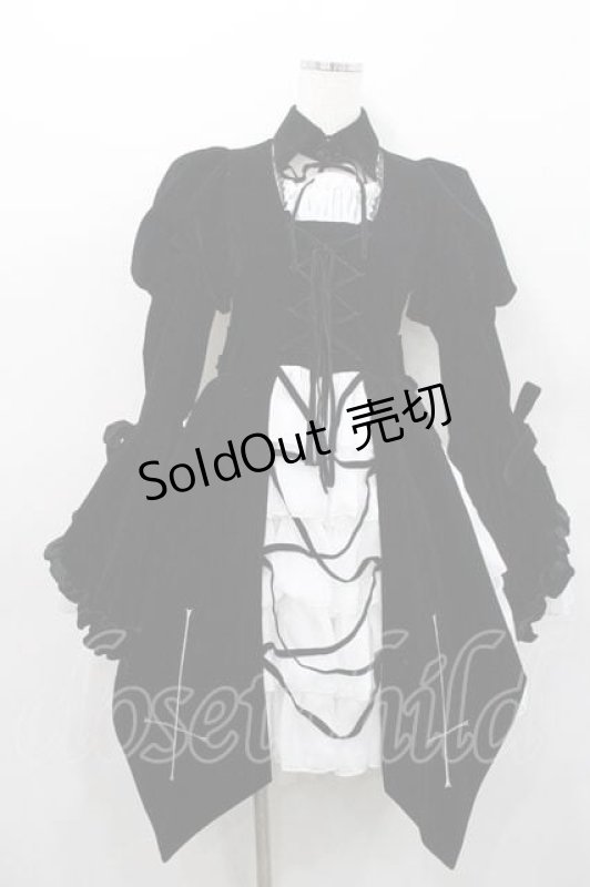 画像1: ATELIER PIERROT / Blackwing Crucifix Dress Set -水銀燈コラボ-  ブラック I-26-01-13-082-EL-OP-SA-ZI (1)