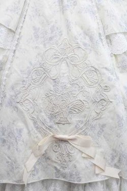 画像3: Hoshibako Works / エグランティーヌ シャーリングティアードスカート  ブルー I-26-01-13-084-LO-SK-SA-ZI