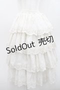 Miss Point / レース段々スカート M 生成り I-26-01-13-085-0-OP-SA-ZI