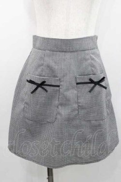 画像1: evelyn / ギンガムチェックスカート  黒Ｘ白チェック I-26-01-13-088-LO-SK-SA-ZI