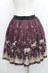 画像2: axes femme / メリーゴーランド柄スカート Ｍ ワイン I-26-01-13-091-AX-SK-TE-ZI (2)