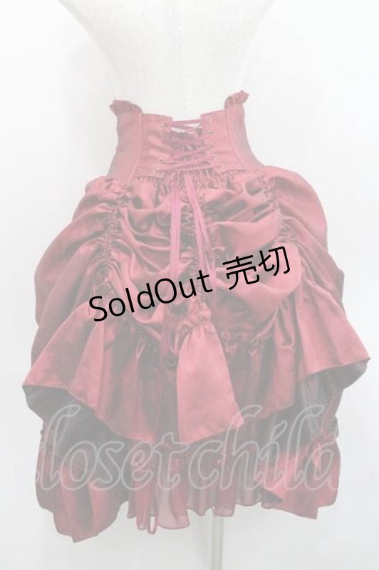 画像2: ATELIER PIERROT / Fairy Lace Corset Skirt  赤 I-26-01-13-093-EL-SK-SA-ZI (2)