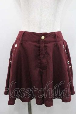 画像1: axes femme / キュロット Ｍ ワイン I-26-01-13-096-AX-PA-TE-ZI