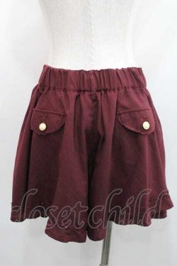 画像2: axes femme / キュロット Ｍ ワイン I-26-01-13-096-AX-PA-TE-ZI