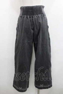 画像2: axes femme / マリン刺繍デザインワイドパンツ M グレー　　　　　　　　　　　　　　　　　　　　　　　　　　　　　　　　　　　　　　　　　　　　　　　　　　　　　　　　　　　　　　　　　　　　　　　　　　　　　　　　　　　　　　　　　　　　　　　　　　 I-26-01-13-098-AX-PA-SA-ZI