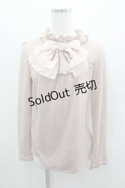 画像1: axes femme / BIGリボンプルオーバー Ｍ ピンク I-26-01-13-015-AX-TO-TE-ZI