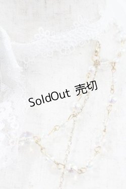 画像3: 棘 瑰 / ローズリボンチェーンチョーカー  白ｘ青 I-26-01-13-103-0-AC-SA-ZI