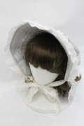 AURORA BOREALIS / リボンパールレースボンネット  ミントＸ白 I-26-01-13-105-0-AC-SA-ZI