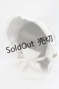 AURORA BOREALIS / リボンパールレースボンネット  ミントＸ白 I-26-01-13-105-0-AC-SA-ZI