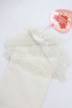 画像3: BABY,THE STARS SHINE BRIGHT / BABYロゴ入りチュールレースハイソックス  生成り I-26-01-13-109-BA-ZA-SA-ZI