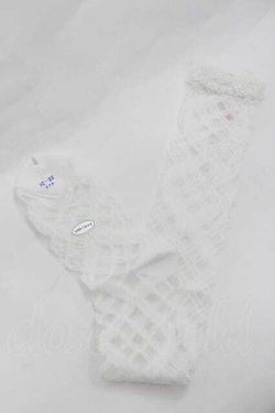 画像2: BABY,THE STARS SHINE BRIGHT / レーシィレースアップソックス  白 I-26-01-13-111-BA-ZA-SA-ZI