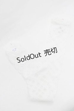 画像2: BABY,THE STARS SHINE BRIGHT / レーシィレースアップソックス  白 I-26-01-13-112-BA-ZA-SA-ZI