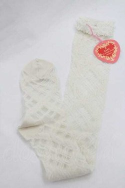 画像1: BABY,THE STARS SHINE BRIGHT / レーシィレースアップソックス  生成り I-26-01-13-113-BA-ZA-SA-ZI