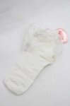画像1: BABY,THE STARS SHINE BRIGHT / Roseリボンのクルー丈ソックス  白 I-26-01-13-114-BA-ZA-SA-ZI (1)