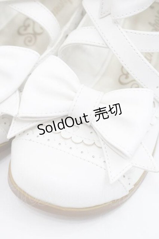 画像4: metamorphose / トリプルリボンクロスストラップシューズ S オフシロ I-26-01-13-122-ME-SH-SA-ZT0304X (4)