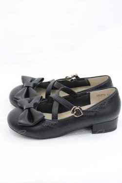 画像2: Chalmiere / クロスベルトリボンパンプス S ブラック I-26-01-13-125-0-SH-SA-ZI